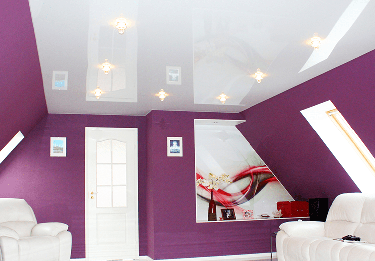 Глянцевые потолки